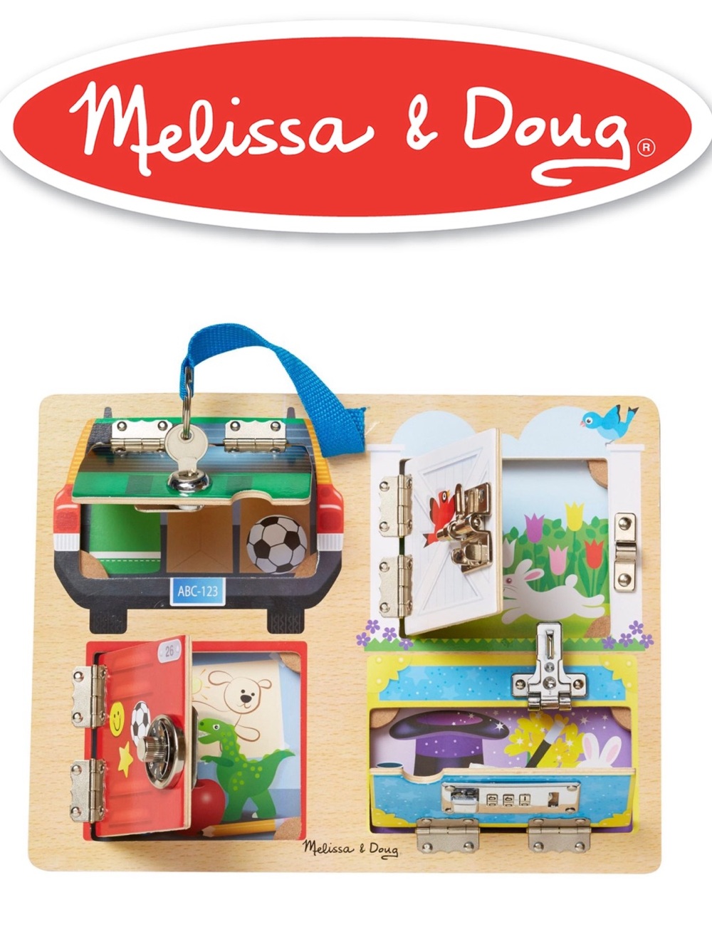 3/$30 Melissa & Doug Locks & Latches Board
